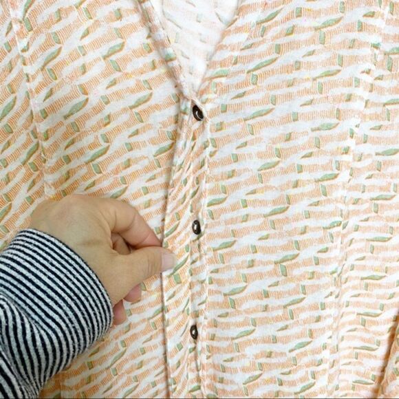 Anthropologie Maeve Lena Yarn Dyed Printed Tunic Top Small - Picture 12 of 15